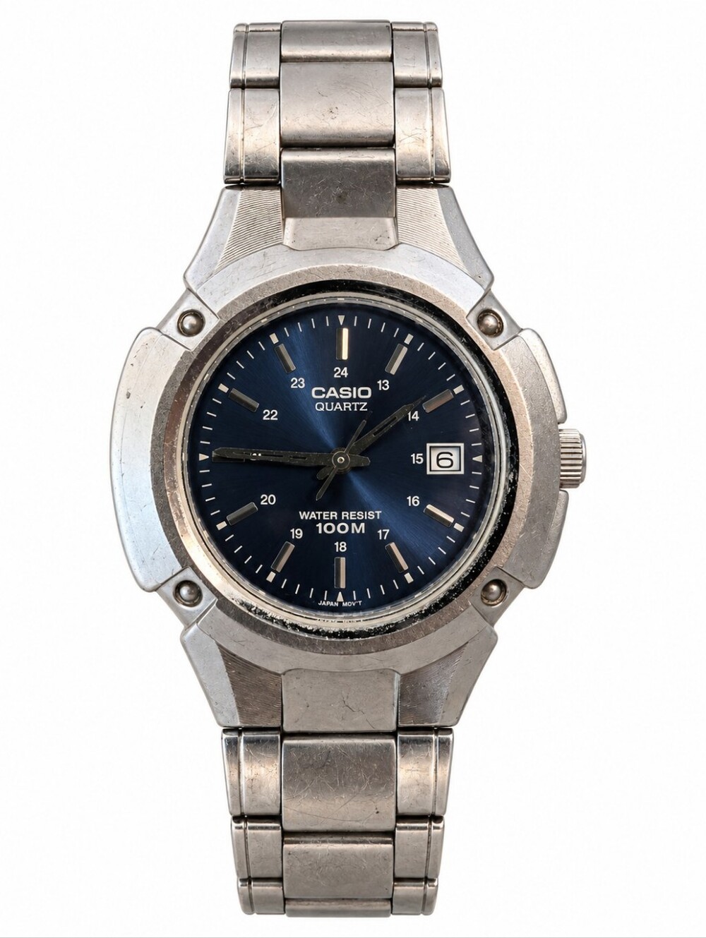 Casio MTP-3036 Men’s Quartz Wristwatch – Blue Dial – 100M Water Resistant